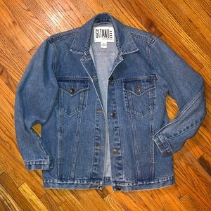 Vtg Gitano trucker jean jacket medium 90s retro